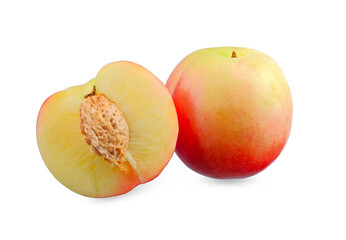 Wall Mural - Nectarine isolated on white background