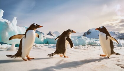 penguin on the snow penguin, bird, antarctica, animal, snow, penguins, wildlife, nature, ice, cold