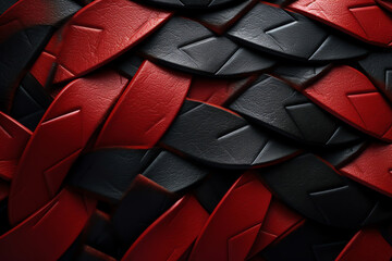 Poster - Red and black abstract background