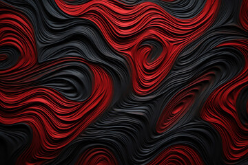 Poster - Red and black abstract background