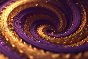Poster - Purple and gold abstract luxury background, aesthetic colorful, vibrant colors