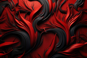 Poster - red and black abstract texture background