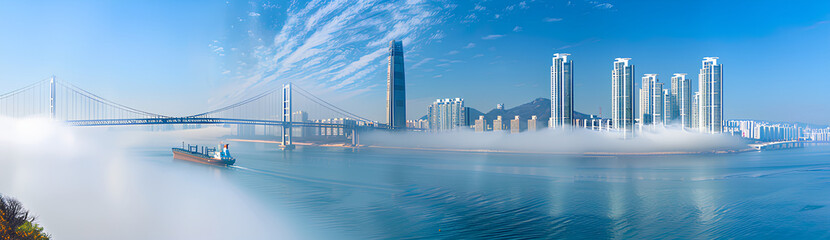 Poster - view of the city of fog