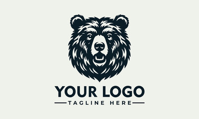 Sticker - Himalayan Bear Logo Vector Logo Unleash the Symbolism of Majestic Nature, Strength, and the Himalayan Spirit Symbolize Wilderness Conservation, Mountain Heritage