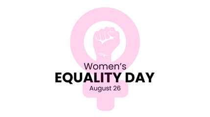 Wall Mural - Women's Equality Day. August 26. Women's equality holiday concept background. EPS10 vector illustration