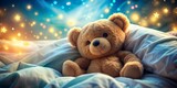 teddy bear in night