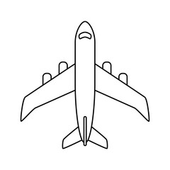 Poster - Aircraft icon vector. Plane illustration sign. Airplane symbol. Travel logo.