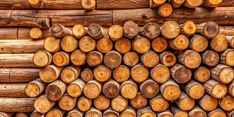 Poster - Background of wooden logs cuts , timber, wood, texture, natural, forest, rustic, pattern, organic, tree, lumber, carpentry