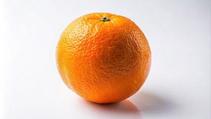 Poster - Close-up of a juicy, ripe orange on a white background, orange, fruit, citrus, vibrant, fresh, healthy, natural, vitamin C