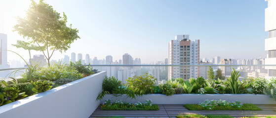 Lush green roof with customizable layout, promoting sustainable architecture