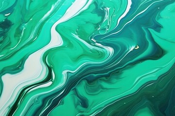 Poster - Liquid Velvet Jade backgrounds abstract green.