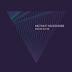Poster - Beautiful background with flowing lines. Abstract elegant lines. The flow movement. Vector illustration.