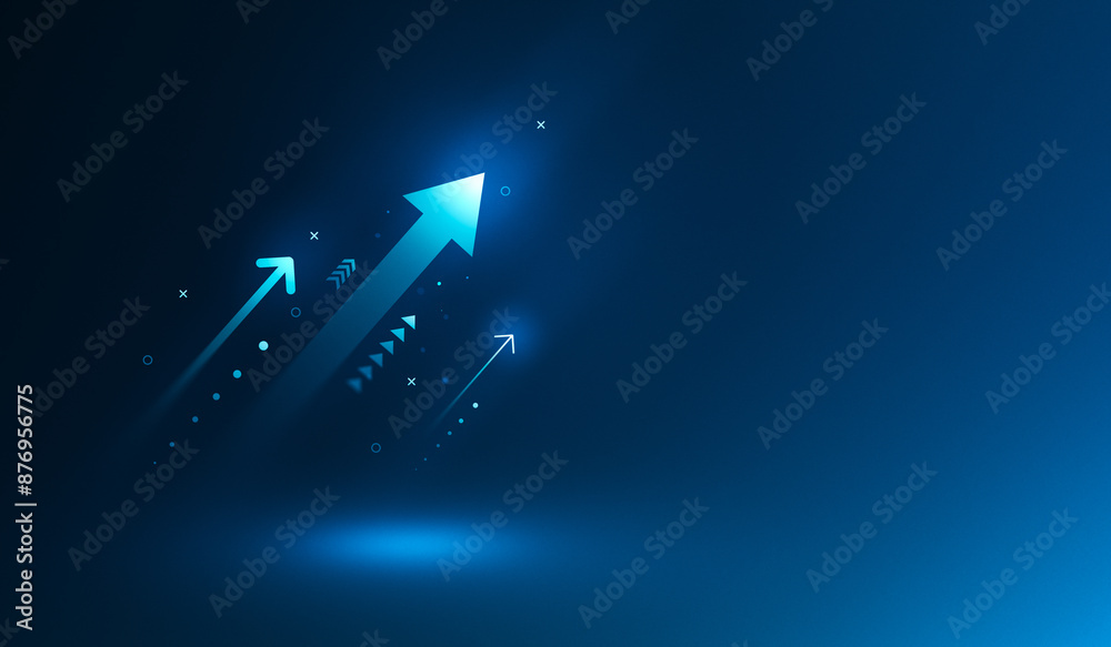 Up arrow business direction symbol on illustration graphic design icon ...