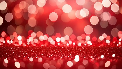 Wall Mural - red bokeh background