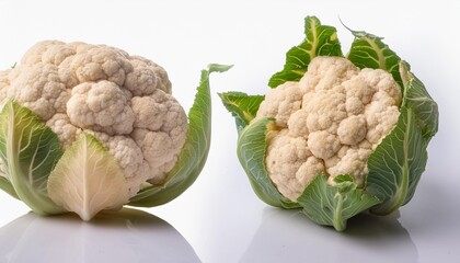 Wall Mural - clipart drawing of a cauliflower on an isolated white background