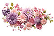 © Usama - A Delicate Tapestry of Paper Flowers in a Springtime Bouquet on a White or Clear Surface PNG Transparent Background
