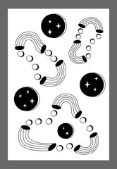 Wall Mural - Surrealism poster. Surrealism elements background.