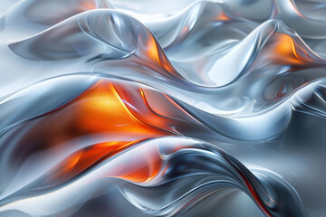 Poster - Dynamic abstract shapes that appear to be moving and vibrating, creating a sense of visual motion,