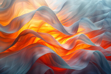 Poster - A dynamic composition of abstract shapes that appear to be moving and vibrating, perfect for capturing attention,
