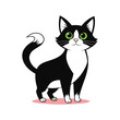 © Tumpa - Halloween Cat Silhouette Vector illustration