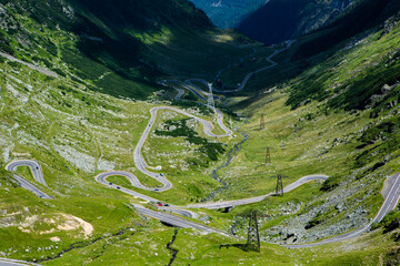 Wall Mural - very picturesque transfagarasan mountain road in the Carpathians, Romania.