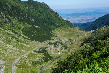 Wall Mural - very picturesque transfagarasan mountain road in the Carpathians, Romania.