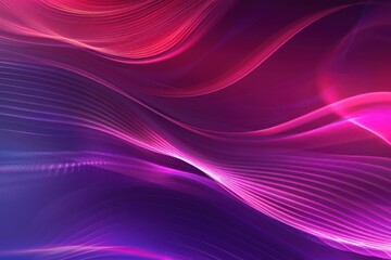 Poster - Background with flowing pink and purple waves, dynamic energy and smooth lines creating a mesmerizing visual effect.
