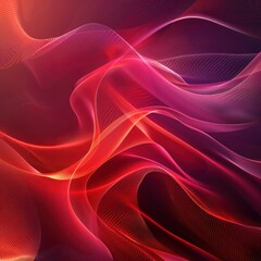 Poster - Vibrant abstract background with flowing red and purple lines creating a dynamic and energetic visual effect.