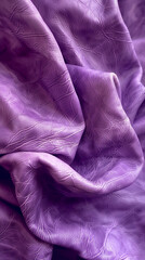 Soft, matte finished lavender leather with faint lines and imperfections, giving it a delicate appearance.