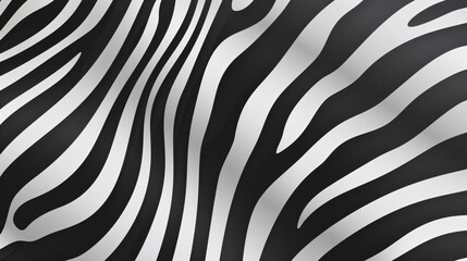 Poster - Zebra skin pattern texture background. Black and white zebra stripes pattern for design, print or wallpaper. 