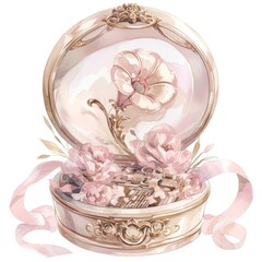 Sticker - Coquette vintage music box art accessories accessory.