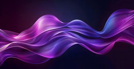 Abstract background with dynamic flowing light waves in shades of blue Background and purple Background, Vibrant and futuristic design 