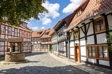 Timbered Houses in the old city of Wernigerode (Harz region of Germany)