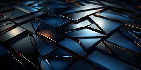 Poster - Background with geometric lines for tech or business vector design. Vector illustration. Abstract technology, digital, innovation concept banner template. Flat style vector presentation background