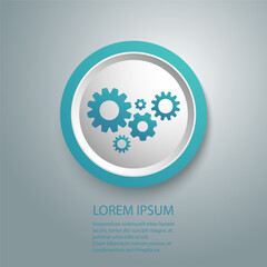 Poster - Gear Icon Vector Template