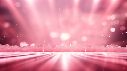 Wall Mural - Light pink background with texture lights and bokeh