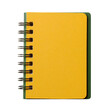 © Rona_65 - A small, spiral-bound notebook with a bright yellow cover, perfect for jotting down notes, ideas, and sketches. isolated on white background