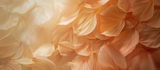 Aufkleber - An abstract spring and summer background consisting of vintage-tinted flower petals within a frame with copy space image.