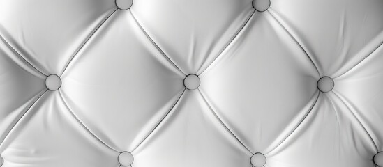 Poster - Classic background featuring white leather texture ideal for copy space image.
