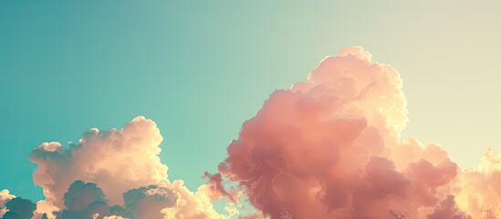 Poster - Beautiful photograph capturing the clouds and sky, with copy space image.