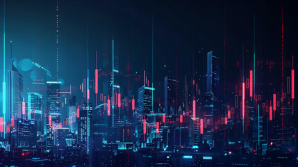 Poster -  futuristic background with spots