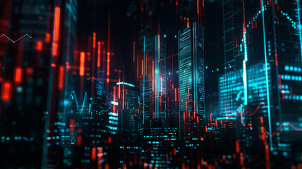Poster -  futuristic background with spots