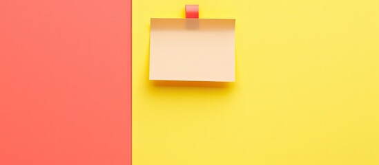 Poster - Sticky note pinned on corkboard with copy space image.