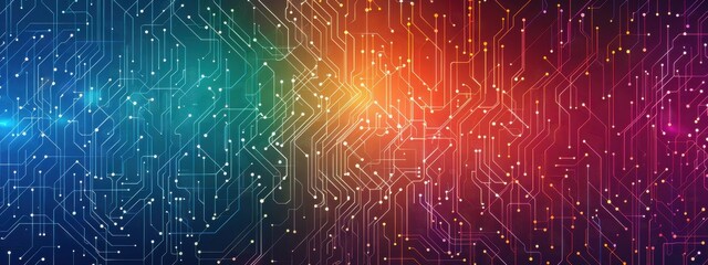 Poster - RSA encryption, holographic hashing, regulatory compliance, vibrant colors
