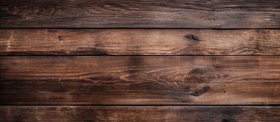 Sticker - A weathered, brown wooden texture creating a rustic wood background with copy space image.