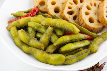 Wall Mural - Chinese delicious braised edamame