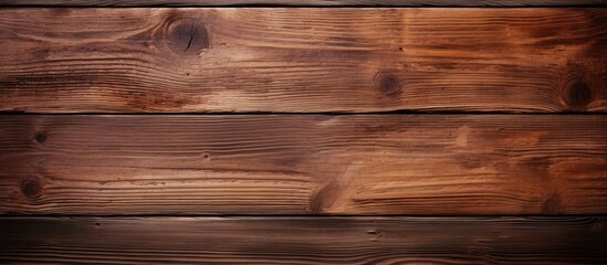 Aufkleber - The brown wooden board with copy space image.