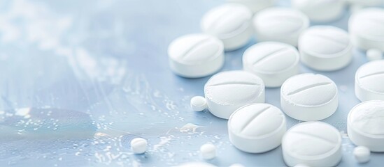 Aufkleber - Acetaminophen tablets showcased with copy space image for medical concepts.