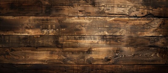 Canvas Print - Wooden planks with a rustic texture make for a captivating background with copy space image.