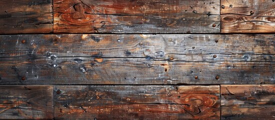 Aufkleber - Aged wood exudes a rustic charm within a copy space image.